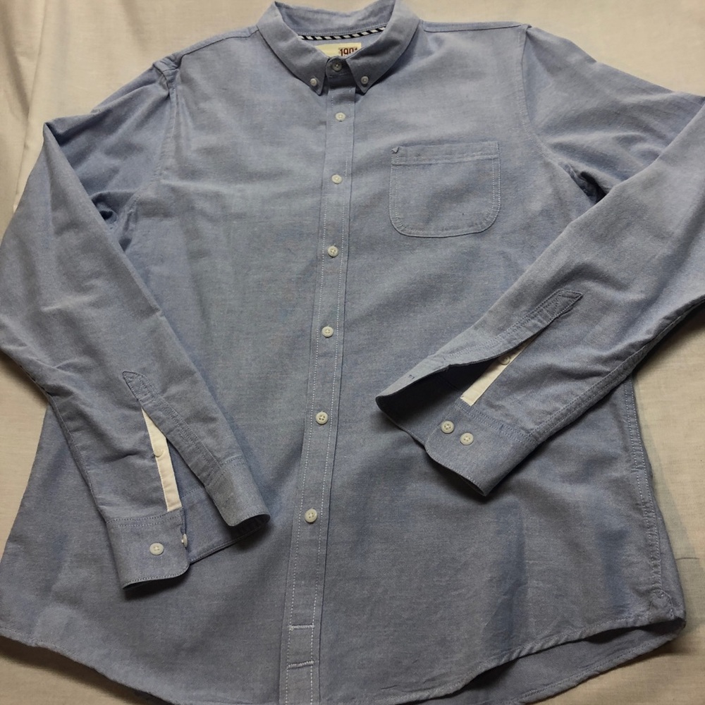 NWOT 1901 blue cotton oxford button-down shirt